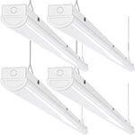 AntLux 8FT LED Shop Lights 110W LED Linear Strip Lights, 12000 Lumens, 5000K, 8 Foot LED Garage Lights, Surface Mount and Hanging Ceiling Lighting Fixture, Fluorescent Tube Replacement, 4 Pack