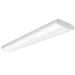 AntLux Commercial LED Wraparound Light Fixture 4FT Office Ceiling Lighting 72W, 8500 Lumens, 4000K, 4 Foot Low Bay Flush Mount Garage Shop Lights, Integrated Wrap Light, Fluorescent Tube Replacement
