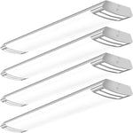 AntLux 4FT LED Flush Mount Puff Lights, 40W 4500LM Linear Light, 4000K Neutral White, 4 Foot Integrated LED Wraparound Ceiling Lighting Fixtures for Kitchen Laundry, Fluorescent Replacement, 4 Pack