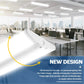 ANTLUX 8 Pack 4FT LED Wraparound Light, Ultra Slim 50W Shop Lights for Garage, No Glare, 5600LM, 4000K, Compact Flush Mount Office Ceiling Fixtures for Kitchen Workshop, Fluorescent Tube Replacement