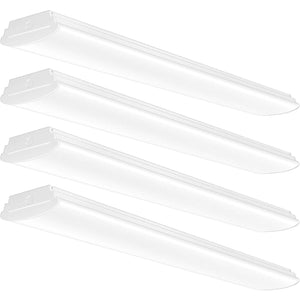 AntLux 4FT LED Garage Ceiling Light, 4800LM 4000K, 40W(100W Eqv.) 6 Inch, Milky White Cover