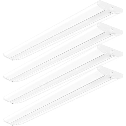AntLux 4FT LED Wraparound Light Fixture, 4'' Width, Ultra Slim, 50W 5500 Lumens 4000K, No Glare, Linkable, 4 Pack