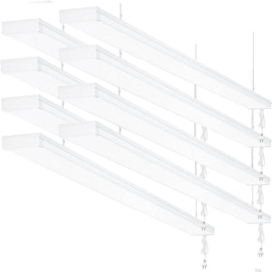 AntLux 4FT LED Shop Lights for Garage, 4 Foot LED Wraparound Light, 40W, 4400LM, 4000K, Plug and Play, 8 Pack