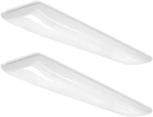 AntLux 4FT LED Flush Mount Puff Light, 60W, 6600 Lumens, 4000K, Milky White Lens, No Glare, with ETL Certified