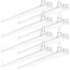 AntLux 8FT Linear LED Light Fixture, 110W 12200 Lumens 5000K, 120° Beam Angle, Linkable, Suspended/Recessed Mounted, 8 Pack