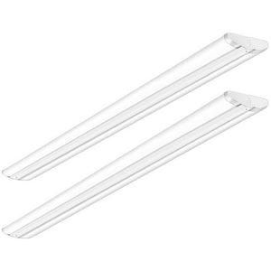 AntLux 110W 8FT Ultra Slim LED Wraparound Light, 12600 Lumens, 5000K, Linkable, No Glare, 4 Inch Width, 2 Pack