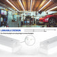 72W 4FT Linkable LED Shop Light for Garage, 8500LM, 5000K Daylight White, Hanging and Flush Mount, Plug in with ON/OFF Switch, 4 Pack