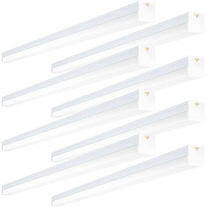 ANTLUX 4FT LED Shop Light, 72W, 8500LM, 5000K, Linkable 4 Foot Garage Lights, Integrated Ceiling Light Fixtures for Workshop Workbench, Suspended and Flush Mount, Plug in with ON/OFF Switch, 8 Pack