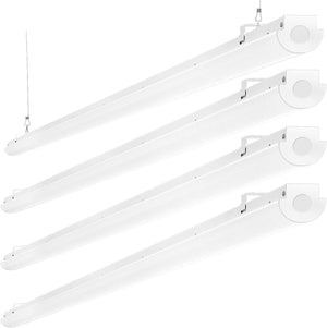 8FT LED Shop Light, Compact Commercial Grade 8 Foot LED Strip Light, 12000LM, 5000K