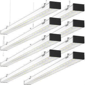 AntLux 4 Foot Linkable LED Shop Lights, 72W 8000LM Super Bright LED Shop Light, 5000K, Play and Plug - 8 Pack