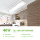 4FT LED Shop Lights, 40W 4500 Lumen 4000K, Flush Mount Ceiling Lights for Shop, Kitchen, Laundry