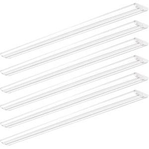 AntLux 6 Pack 8 Foot LED Lights, 110W 12500LM, 8FT LED Shop Lights, Commercial Grade Flush Mount Ultra Slim LED Wraparound for Garage Office Warehouse