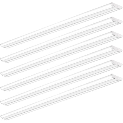 AntLux 6 Pack 8 Foot LED Lights, 110W 12500LM, 8FT LED Shop Lights, Commercial Grade Flush Mount Ultra Slim LED Wraparound for Garage Office Warehouse