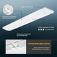 AntLux 4FT LED Wraparound Puff Lights, Dimmable LED Ceiling Light, 48 Inch, 3 Color Temperature Dimmable