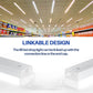 4 Pack AntLux 110W 8FT LED Shop Lights, Linkable 8 Foot Strip Light [6-lamp T8 Fluorescent Equiv.], 12000LM, 5000K, Compact 96” LED Ceiling Lights for Warehouse, Garage, Plug and Play