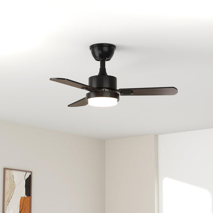32'' LED Ceiling Fan Light, 30W, 220 - 2200 Lumen, 3000/4000/6500K Dimmable, with Remote Control, Timer Function, 1-6 Speed Adjustable