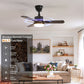 32'' LED Ceiling Fan Light, 30W, 220 - 2200 Lumen, 3000/4000/6500K Dimmable, with Remote Control, Timer Function, 1-6 Speed Adjustable
