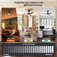 32'' LED Ceiling Fan Light, 30W, 220 - 2200 Lumen, 3000/4000/6500K Dimmable, with Remote Control, Timer Function, 1-6 Speed Adjustable