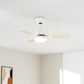 32'' LED Ceiling Fan Light, 30W, 220 - 2200 Lumen, 3000/4000/6500K Dimmable, with Remote Control, Timer Function, 1-6 Speed Adjustable