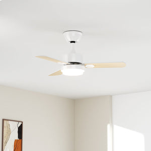32'' LED Ceiling Fan Light, 30W, 220 - 2200 Lumen, 3000/4000/6500K Dimmable, with Remote Control, Timer Function, 1-6 Speed Adjustable