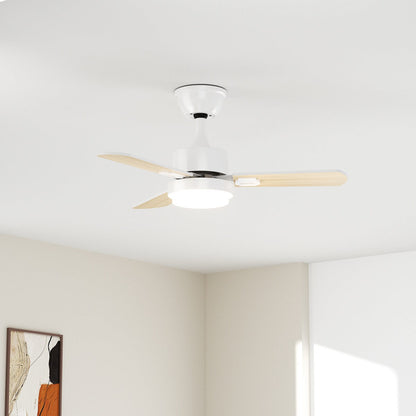 32'' LED Ceiling Fan Light, 30W, 220 - 2200 Lumen, 3000/4000/6500K Dimmable, with Remote Control, Timer Function, 1-6 Speed Adjustable