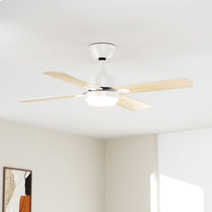 42'' LED Ceiling Fan Light, 30W, 220 - 2200 Lumen, 3000/4000/6500K Dimmable, with Remote Control, Timer Function, 1-6 Speed Adjustable