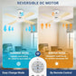 42'' LED Ceiling Fan Light, 30W, 220 - 2200 Lumen, 3000/4000/6500K Dimmable, with Remote Control, Timer Function, 1-6 Speed Adjustable