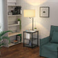 AntLux Floor Lamp with Table - With Power Outlet & USB Port, for Living Room, Bedroom, Gray, 2 Pack