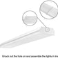 AntLux LED Wraparound Office Light, 4FT, 60W 7200 Lumens, 4000K, Fluorescent Tube Replacement, 2 Pack