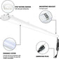 AntLux 8FT LED Vapor Tight Light, 100W 9000 Lumens 5000K/6000K, IP67 Waterproof, US Plug, Plug & Play, for Car Wash, Garage, Freezer, 4 Pack
