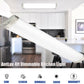 AntLux 4FT Dimmable LED Ceiling Light Fixtures(No Dimmers Required), 50W, 5500 Lumens, 4000K Neutral White, Dimmable, 6 Pack