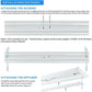 AntLux 4FT LED Wraparound Light Fixture, Ultra Slim, 4'' Width, 50W 5500 Lumens 4000K, No Glare, Linkable