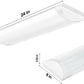 AntLux 2FT Flush Mounted LED Lights, 20W/2400LM, 4000K Neutral White, Suitable for Kitchen, Bedroom, 2 Pack