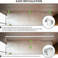 AntLux LED 8FT Shop Lights, Linear, 72W 8000LM, 5000K, with On/Off Switch, Plug and Play, 4 Pack