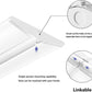 AntLux 4FT Flush Mount LED Ceiling Light, Ultra Slim, 72W 8000 Lumens 4000K, No Glare, Linkable