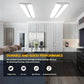 AntLux 4FT Flush Mount LED Ceiling Light, Ultra Slim, 72W 8000 Lumens 4000K, No Glare, Linkable
