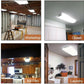AntLux 4FT LED Office Lights, 1-10V Dimmable, 72W 8600 Lumens 4000K, Flush Mount, 4 Pack