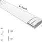 AntLux 4FT LED Light Fixture 50W 5600lm LED Linear Flush Mount Light, 4000K Nature White Light 4 Foot LED Kitchen Ceiling Light Fixtures, 2 Pack