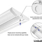 AntLux 4FT LED Wraparound Light Fixture, 4'' Width, Ultra Slim, 50W 5500 Lumens 4000K, No Glare, Linkable, 4 Pack
