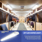AntLux LED Vapor Tight Light Fixture, 4FT, 50W 5000 Lumens (120W Eq.), 5000K, IP66 Waterproof, Plug & Play, US Plug