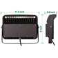 AntLux Outdoor LED Flood Lights, 100W, 12600LM, 5000K, Super Bright, IP66 Waterproof