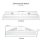 AntLux 2FT LED Linear High Bay Shop Light Fixture, 165W 21000lm, 0-10V Dimmable, 5000K, 600W Equivalent