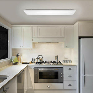 AntLux 4FT LED Flush Mount Puff Light, 60W, 6600 Lumens, 4000K, Milky White Lens, No Glare, with ETL Certified, 4 Pack