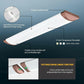 AntLux 4FT LED Ceiling Light Fixtures 50W 5500lm, 3000K/4000K/5000K 3 Color Temperature Dimmable, 2 Pack
