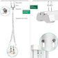 AntLux 8FT LED Shop Light for Garage, 72W 8000LM, 5000K, Plug in,  Hanging Lighting with ON/Off Pull Chain
