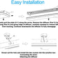 AntLux 4 Foot LED Garage Shop Lights 40W LED Wraparound Light Fixture, 40W 4400 Lumens, 4000K Neutral White Light, 6 Pack