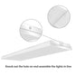 AntLux 4FT LED Office Lights, 1-10V Dimmable, 72W 8600 Lumens 4000K, Flush Mount, 4 Pack