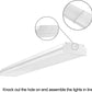 AntLux 4 Foot LED Garage Shop Lights 40W LED Wraparound Light Fixture, 40W 4400 Lumens, 4000K Neutral White Light, 6 Pack