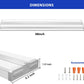 AntLux 4FT LED Light Fixtures, Wraparound LED Light, 50W/5500LM, 4000K Neutral White Light, Ultra Slim, Linkable