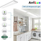 AntLux Commercial LED Wraparound Light Fixture, 4FT, 72W 8500 Lumens 4000K, 4 Pack